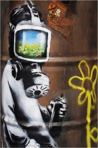 Sunflower Field Gas Mask — Banksy, Banksy