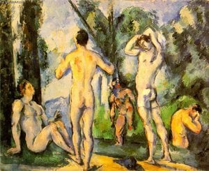 Paul Cézanne - Bathers,1890-91, eremitaget