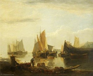 Fishing Boats in a Harbour