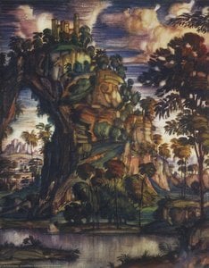 Konstantin Fyodorovich Bogaevsky - Landscape with castle