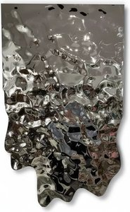 Stainless Steel Wave Wall Sculpture - Modern Textured Art, Moq: 1 Piece Modern Art Wall Art Evoke A Sense